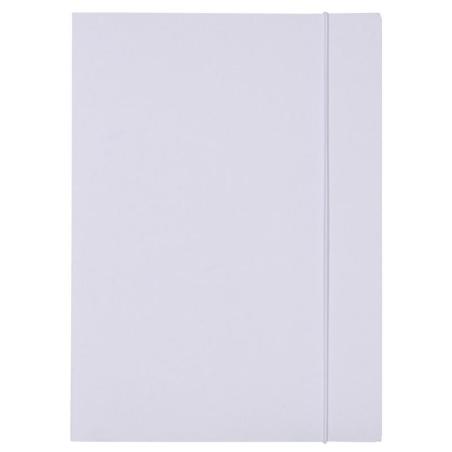 PAKIET Teczka z gumką OFFICE PRODUCTS Budget, karton, A4, 250gsm, 3-skrz., biała
