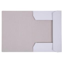 PAKIET Teczka z gumką OFFICE PRODUCTS Budget, karton, A4, 250gsm, 3-skrz., biała