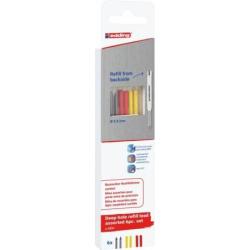 Wymienne wkłady e-8881 EDDING, do ołówka e-8880, 6 szt., blister, mix kolorów