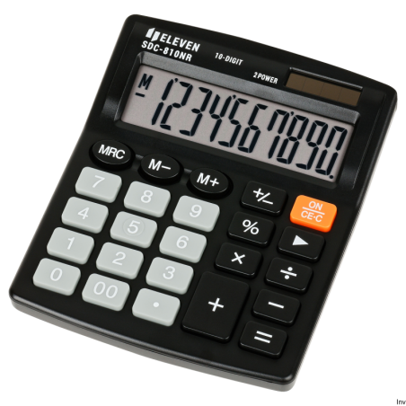 Kalkulator biurowy Eleven SDC810NR SDC810NRE z wyświetlaczem LCD i funkcjami finansowymi
