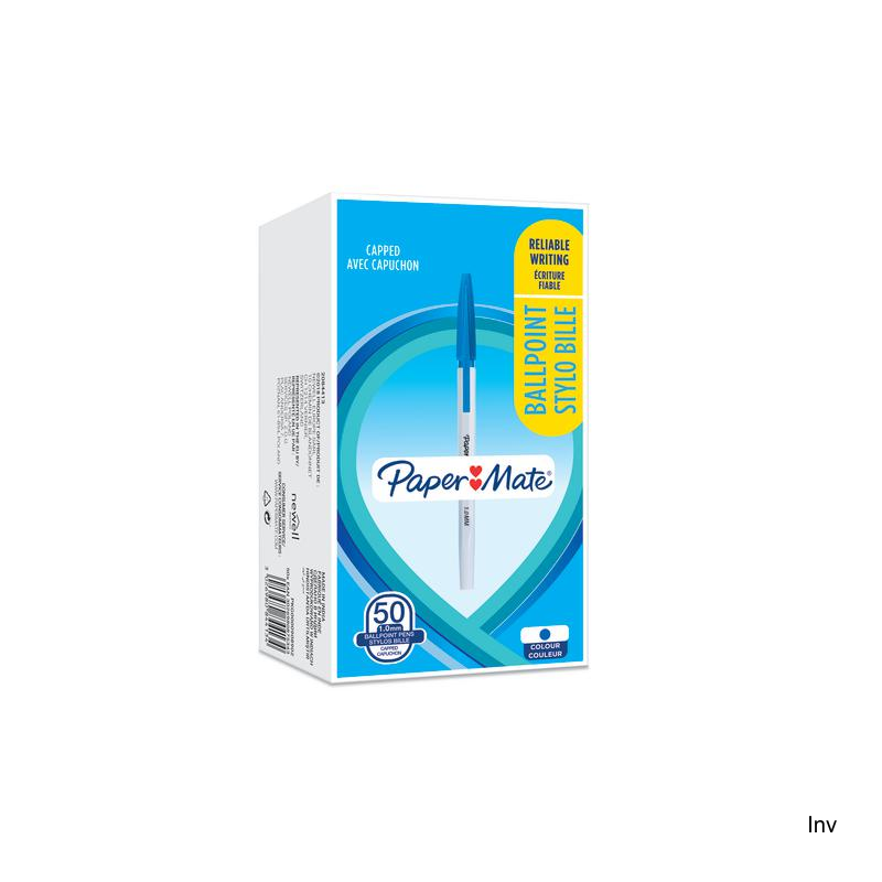 Długopis Paper Mate 045 fine 0,7 mm niebieski opakowanie 50 sztuk