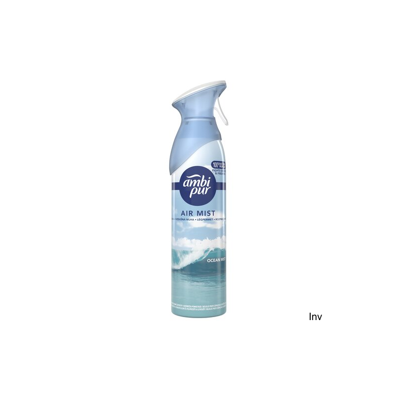 Ambi Pur spray 185ml Ocean Mist - odświeżacz powietrza o zapachu oceanu