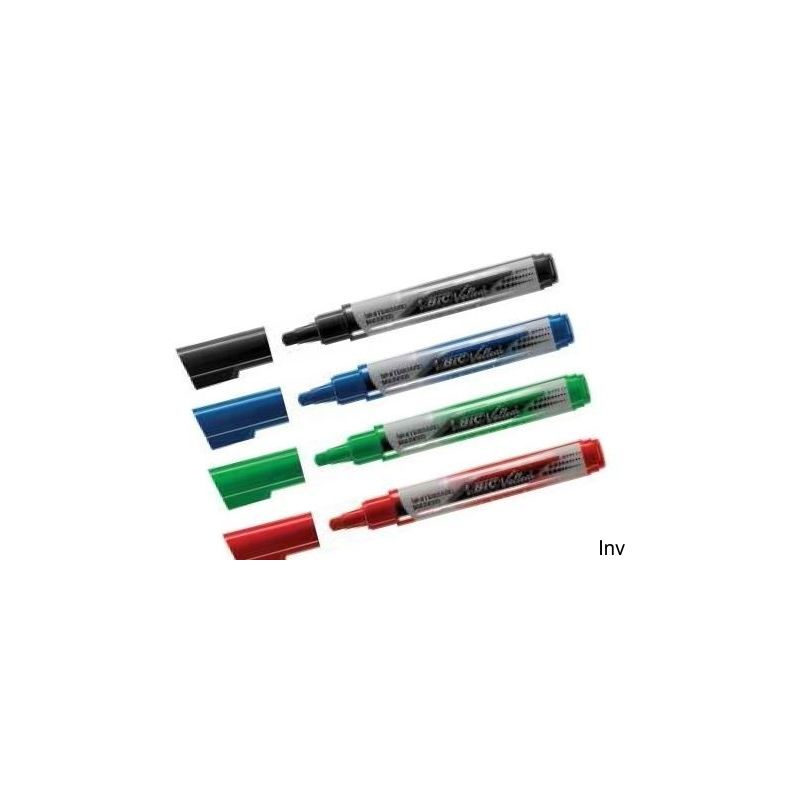 BIC Velleda Marker suchościeralny z płynnym atramentem mix 4 sztuki