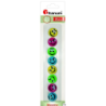 Magnesy do tablic 20mm, 8 sztuk, uśmiechnięte, Titanum