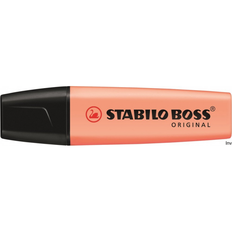 Zakreślacz STABILO BOSS pastelowy pomarańczowy 70/126, tusz na bazie wody, szerokość linii 2-5 mm