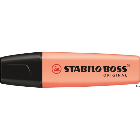 Zakreślacz STABILO BOSS pastelowy pomarańczowy 70/126, tusz na bazie wody, szerokość linii 2-5 mm