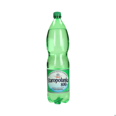 Woda gazowana Staropolanka Plus 1,5L zgrzewka 6 sztuk