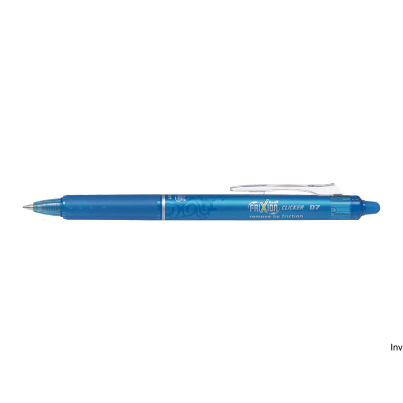 Pióro kulkowe Pilot Frixion Clicker lazurowe, wymazywalne, grubość linii 0,35 mm
