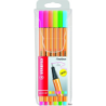 Cienkopis Stabilo point 88 neonowy 6 sztuk 0,4 mm