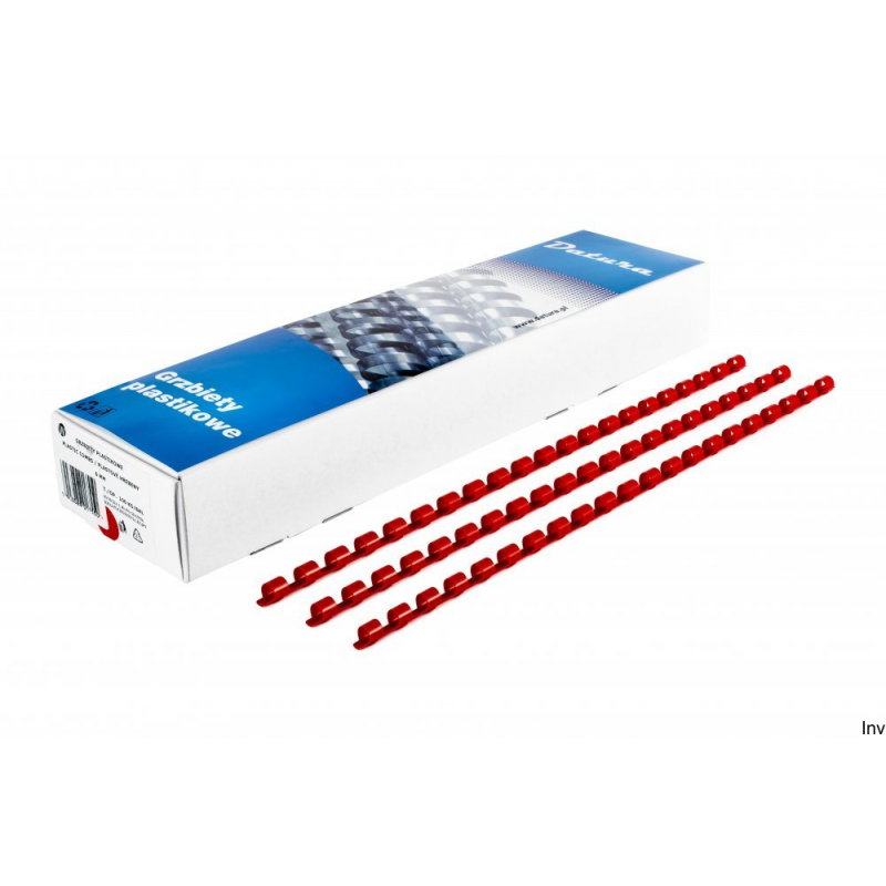 Grzbiet do bindowania Dotts 6 mm czerwony (100 sztuk)