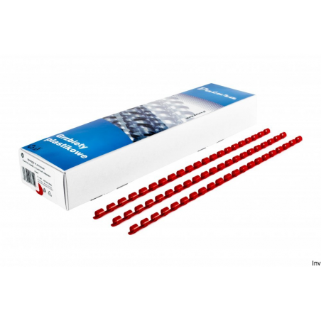 Grzbiet do bindowania Dotts 6 mm czerwony (100 sztuk)