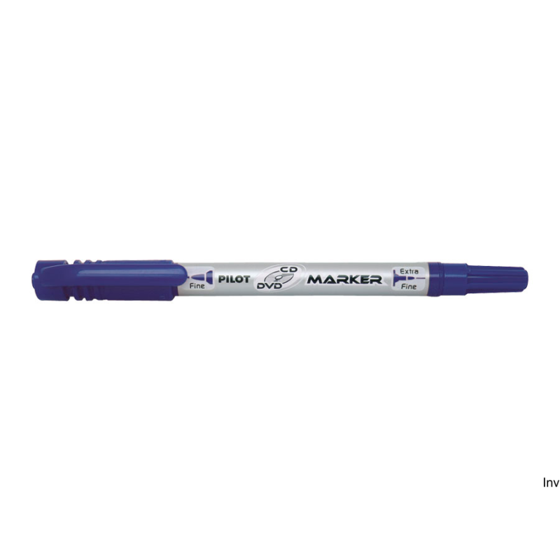 Marker permanentny TWIN do CD/DVD niebieski Pilot