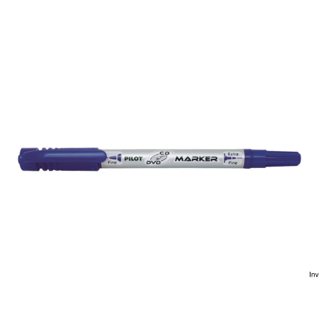Marker permanentny TWIN do CD/DVD niebieski Pilot