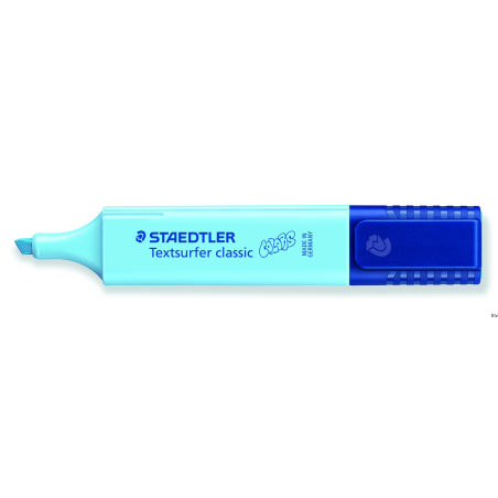 Zakreślacz Staedtler Classic Colors, błękitny pastelowy, końcówka 1-5 mm, atrament pigmentowy na bazie wody
