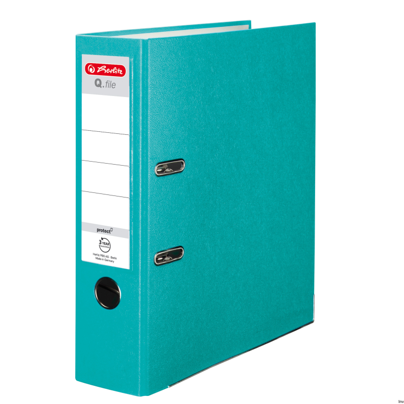 Segregator A4/8 Q.File turkusowy Herlitz 11178928