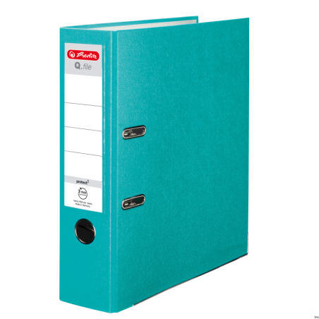 Segregator A4/8 Q.File turkusowy Herlitz 11178928