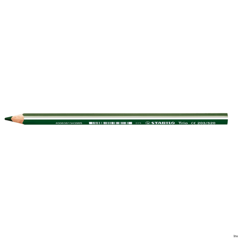 Kredka Stabilo Trio Gruba 203/520, kolor zielony, trójkątny przekrój, średnica 4,2 mm, dla małych artystów