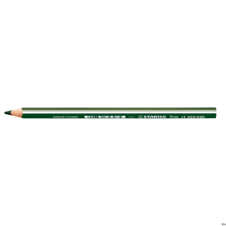 Kredka Stabilo Trio Gruba 203/520, kolor zielony, trójkątny przekrój, średnica 4,2 mm, dla małych artystów