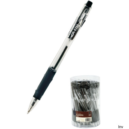 Długopis automatyczny Grand GR-5750 czarny, wymienny wkład GR-W1, grubość linii 0,7 mm, ergonomiczna obudowa