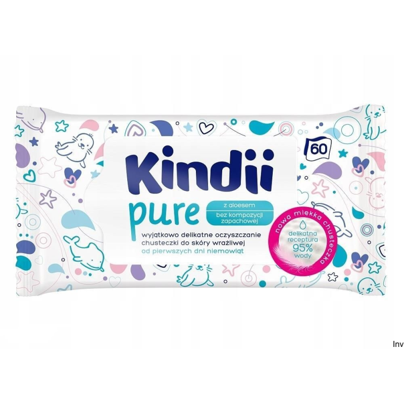 Chusteczki dla dzieci KINDII pure 60 sztuk Natural Balance