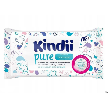 Chusteczki dla dzieci KINDII pure 60 sztuk Natural Balance