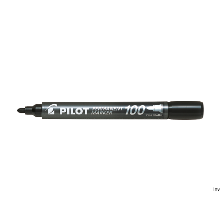 Marker permanentny czarny Pilot SCA-100, końcówka 1 mm, wodoodporny, pisze po każdej powierzchni