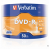 Płyta DVD-R Verbatim 4,7GB 16x Srebrny Matowy 50 sztuk w opakowaniu