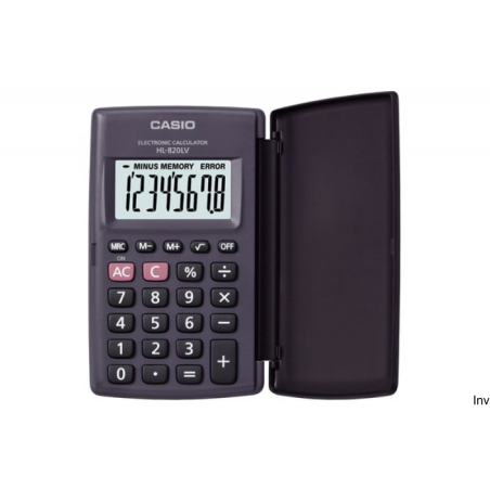 Kalkulator Casio HL-820LV-S BK, 8-cyfrowy, czarny, z klapką ochronną, zasilanie bateryjne