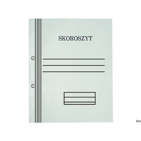 Skoroszyt tekturowy oczkowy A4 biały 300g Kiel-Tech