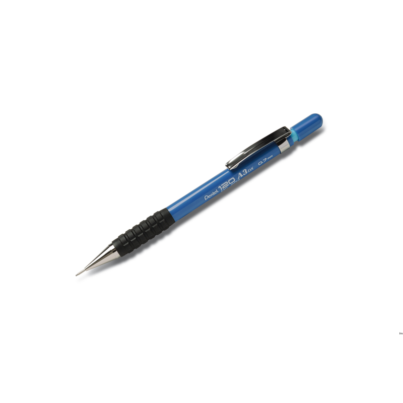 Ołówek automatyczny 0,7 mm niebieski Pentel A317-C z gumką i wymiennym klipsem
