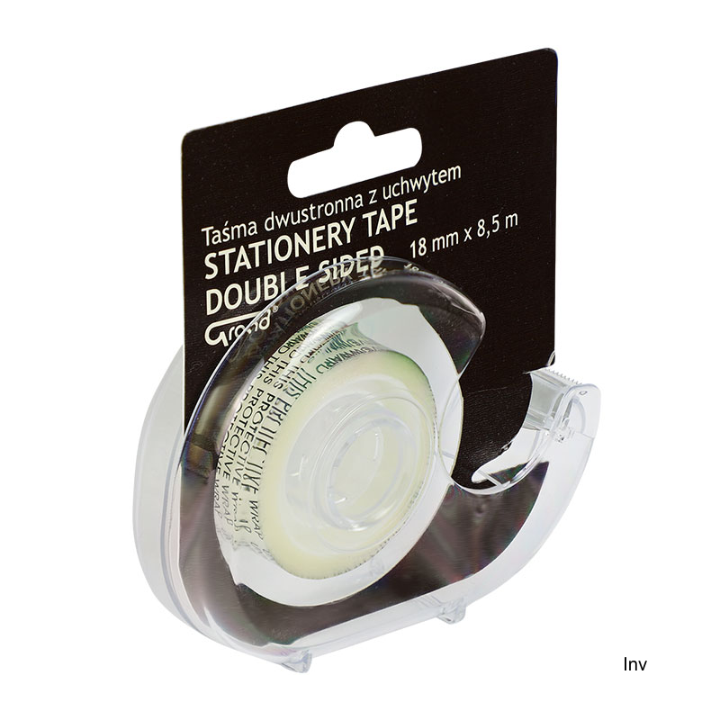 Taśma biurowa dwustronna GRAND 18 mm x 8,5 m z dyspenserem
