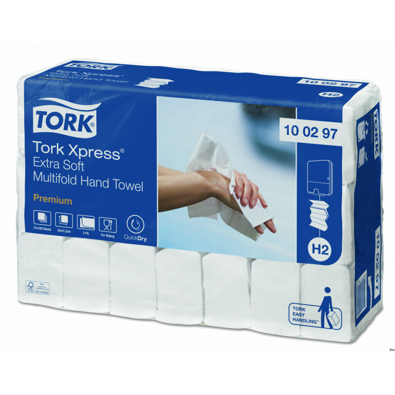 Ręcznik ZZ biały PREMIUM Extra SOFT celuloza Tork 100297 H2