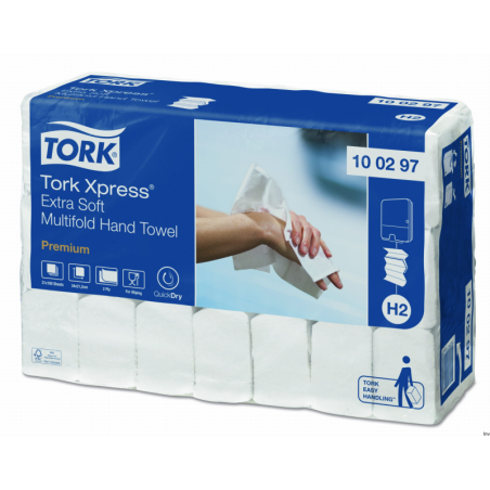 Ręcznik ZZ biały PREMIUM Extra SOFT celuloza Tork 100297 H2