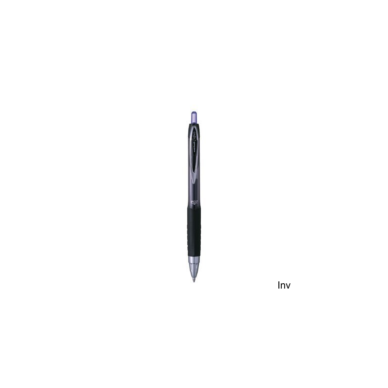 Długopis żelowy UNI UMN-207 czarny, 0,7 mm, wymienny wkład UMR-87, gumowy uchwyt, szybkoschnący tusz