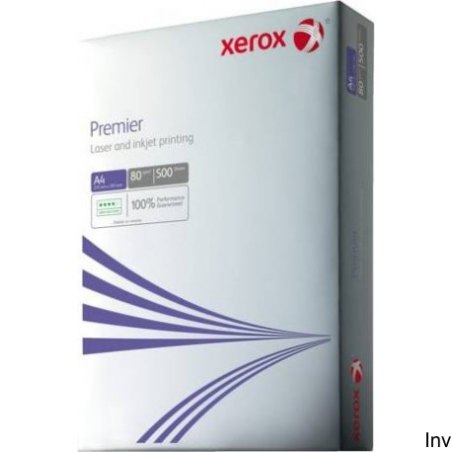 Papier Xerox Premier A4 1 ryza, wysoka biel, uniwersalne zastosowanie, do drukarek laserowych i atramentowych