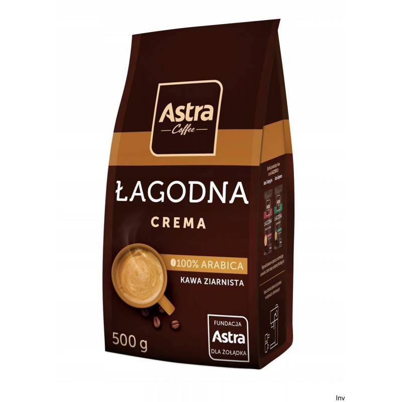 Astra Kawa Łagodna Crema ziarno 500g
