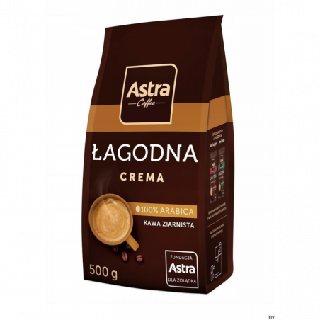 Astra Kawa Łagodna Crema ziarno 500g