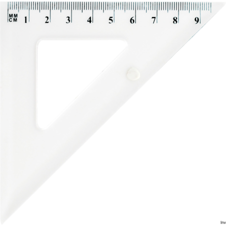 Ekierka szkolna GRAND GR854T 45 cm przezroczysta