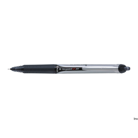 Cienkopis kulkowy Pilot V5 RT czarny 0,25 mm z gumowym uchwytem i wentylową skuwką