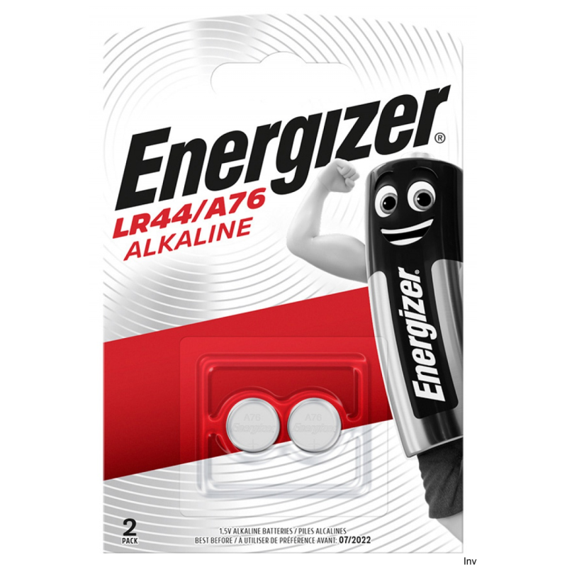Bateria alkaliczna Energizer A76/LR44 1,5V 2 sztuki do e-booków, gier i urządzeń elektronicznych