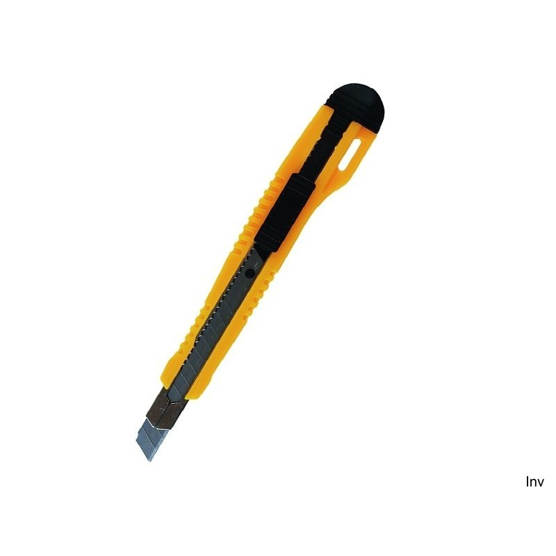 Nóż do papieru Grand GR-9951, 9 mm, metalowa prowadnica, karbowane brzegi, mix kolorów