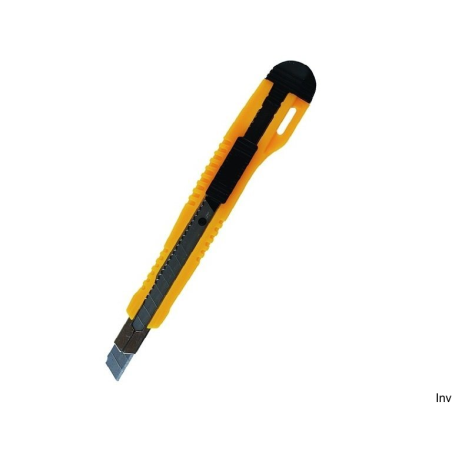 Nóż do papieru Grand GR-9951, 9 mm, metalowa prowadnica, karbowane brzegi, mix kolorów