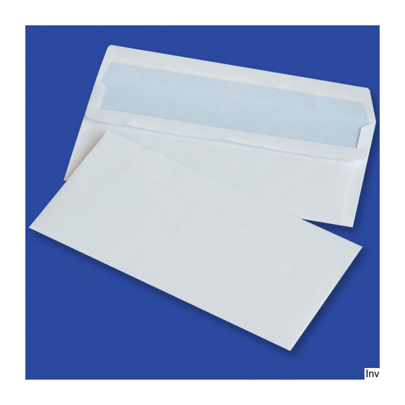 Koperty samoklejące DL białe 110 x 220 mm, opakowanie 50 sztuk NC Koperty