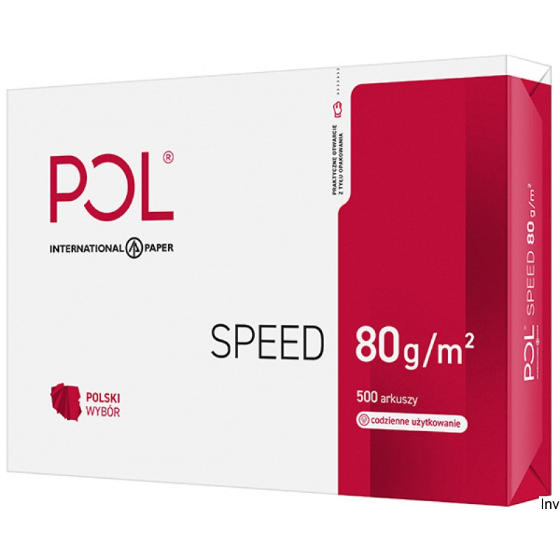 Papier xero A3 POL 80g, 500 arkuszy, klasa białości C, ekologiczny do druku i kopiowania