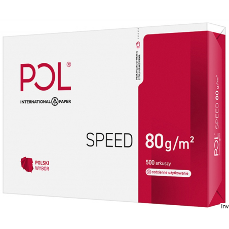Papier xero A3 POL 80g, 500 arkuszy, klasa białości C, ekologiczny do druku i kopiowania