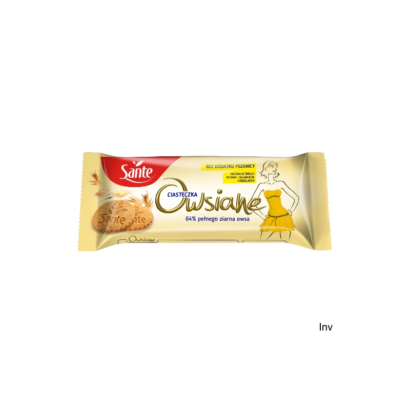 Ciasteczka owsiane naturalne SANTE 138g