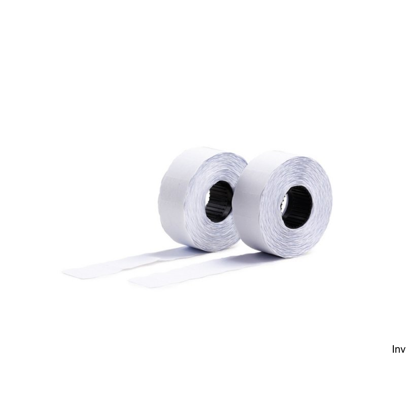 Taśma do metkownicy 2rzędowa 26x16mm prosta biała