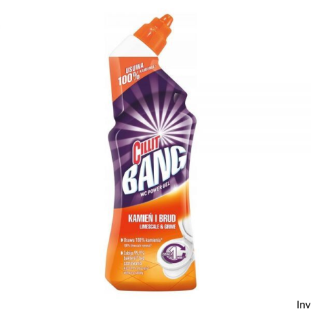 Cillit Żel do WC 750ml Kamień i Rdza, usuwa bakterie i zanieczyszczenia