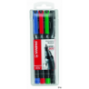 Foliopis Stabilo OHPen niezmywalny 1.0mm 4 sztuki w etui