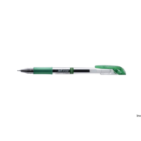 Pióro żelowe Dong-A ZONE zielone 0,5 mm, wodoodporny tusz, wymienny wkład, opakowanie 12 sztuk